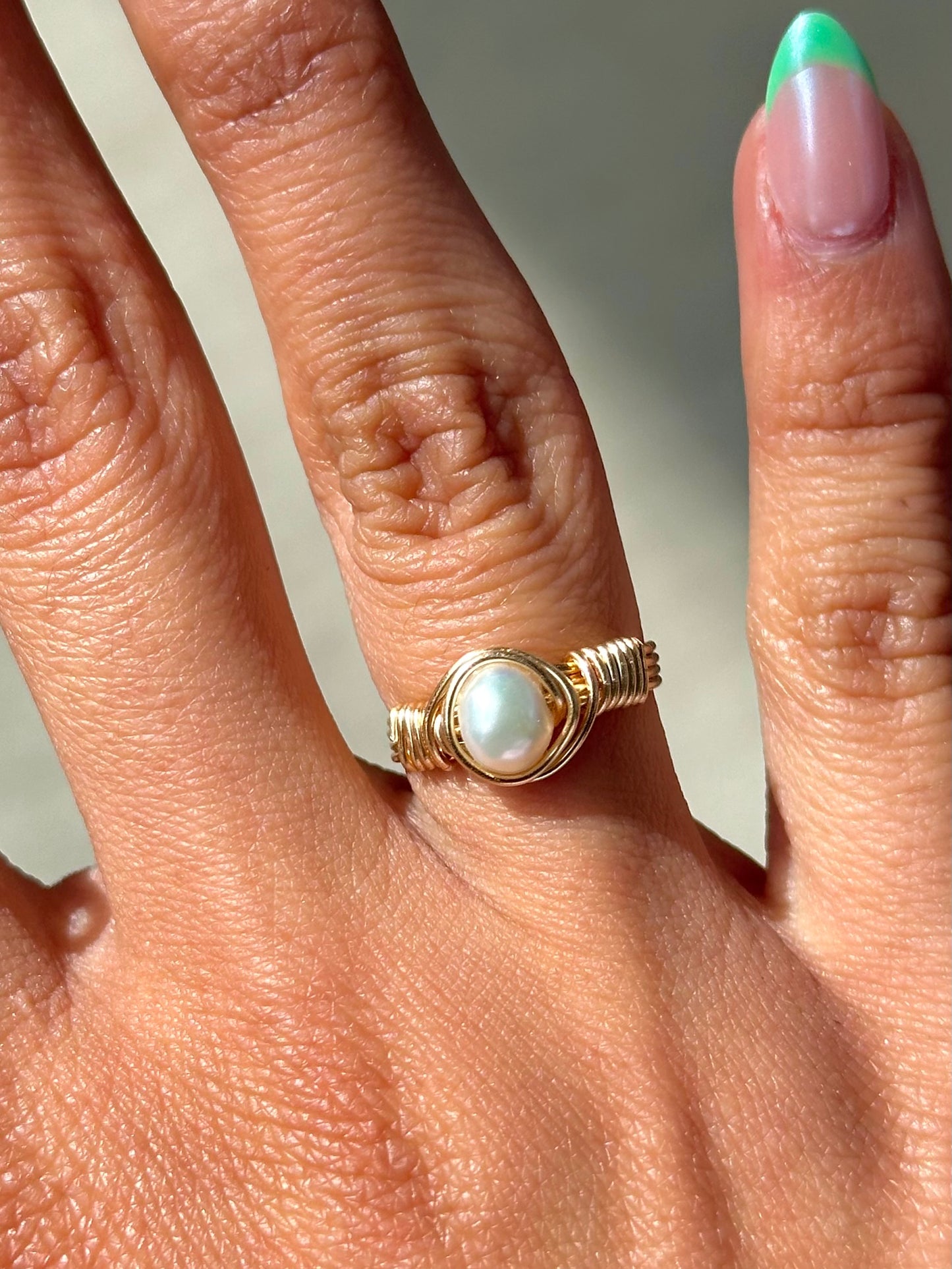 freshwater pearl rings