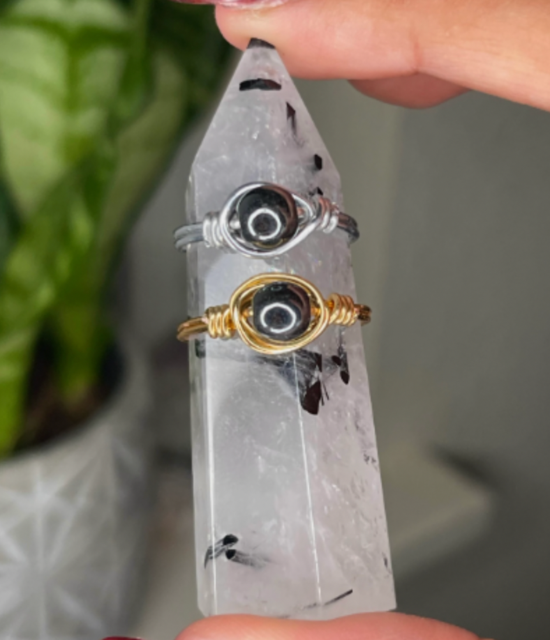 hematite rings